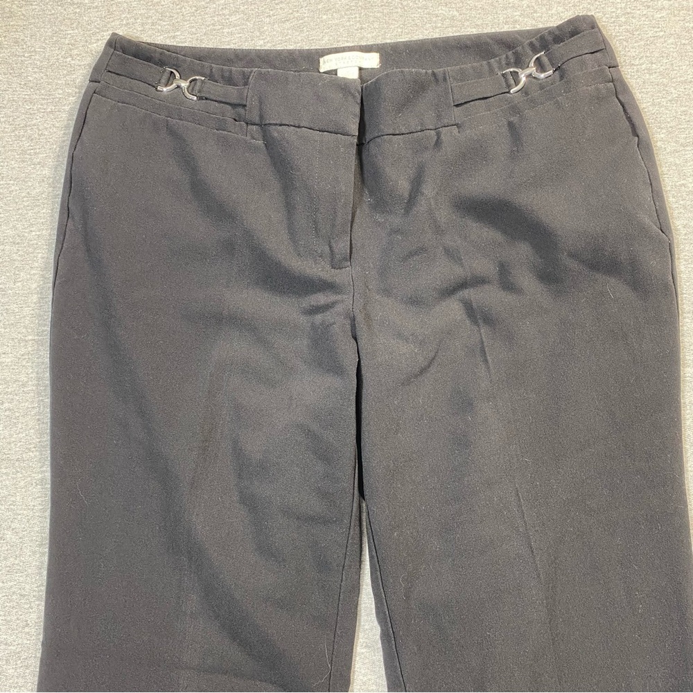 New York & Co Dress Pants Women 10 Black Bootcut Mid Rise Stretch Career Slacks - Picture 3 of 14